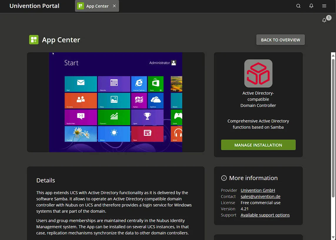 無料OS・ソフトウェアでADを構築する – Univention Corporate Server